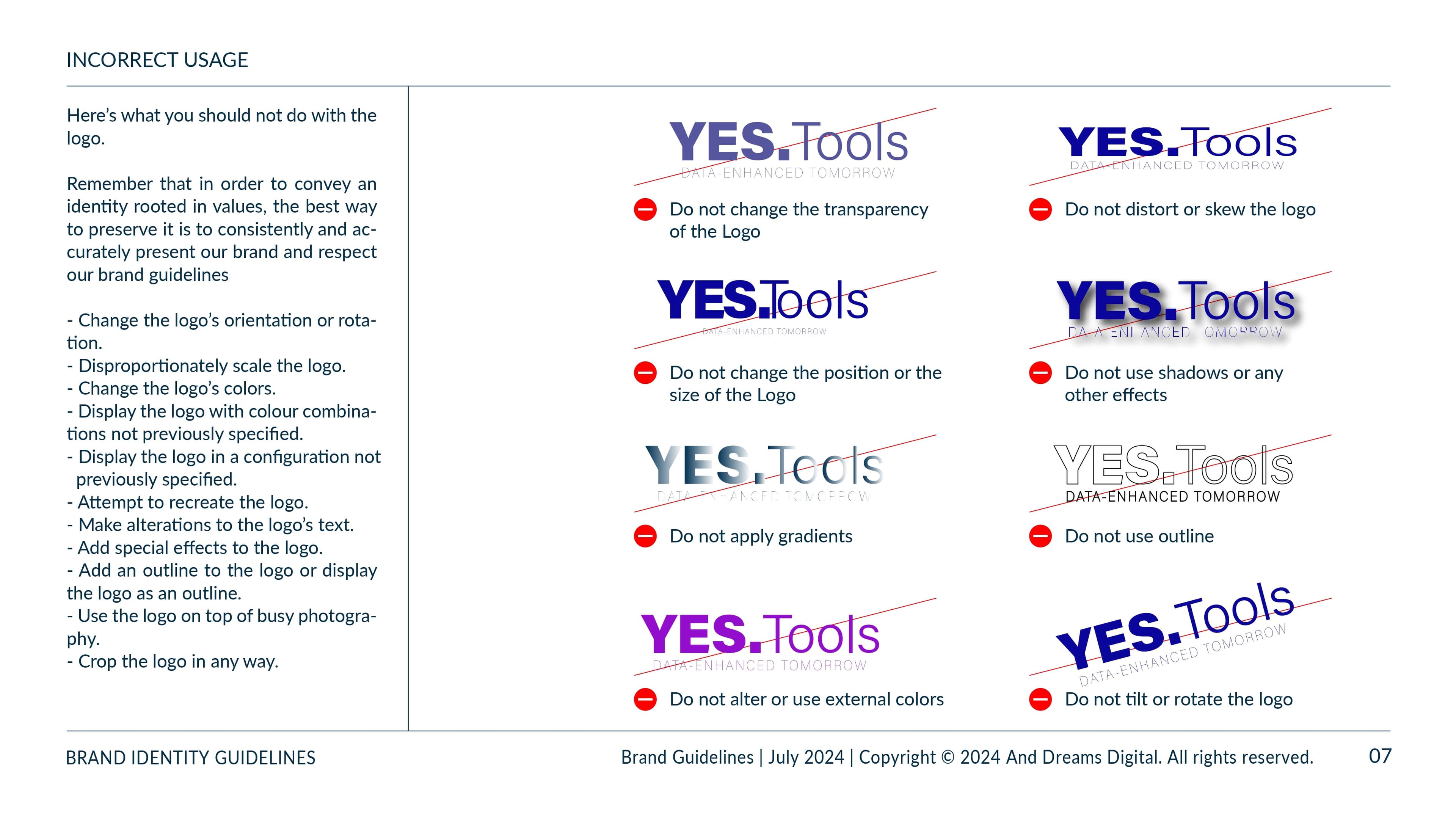 YES.Tools Marka Kılavuzu Sayfa 12